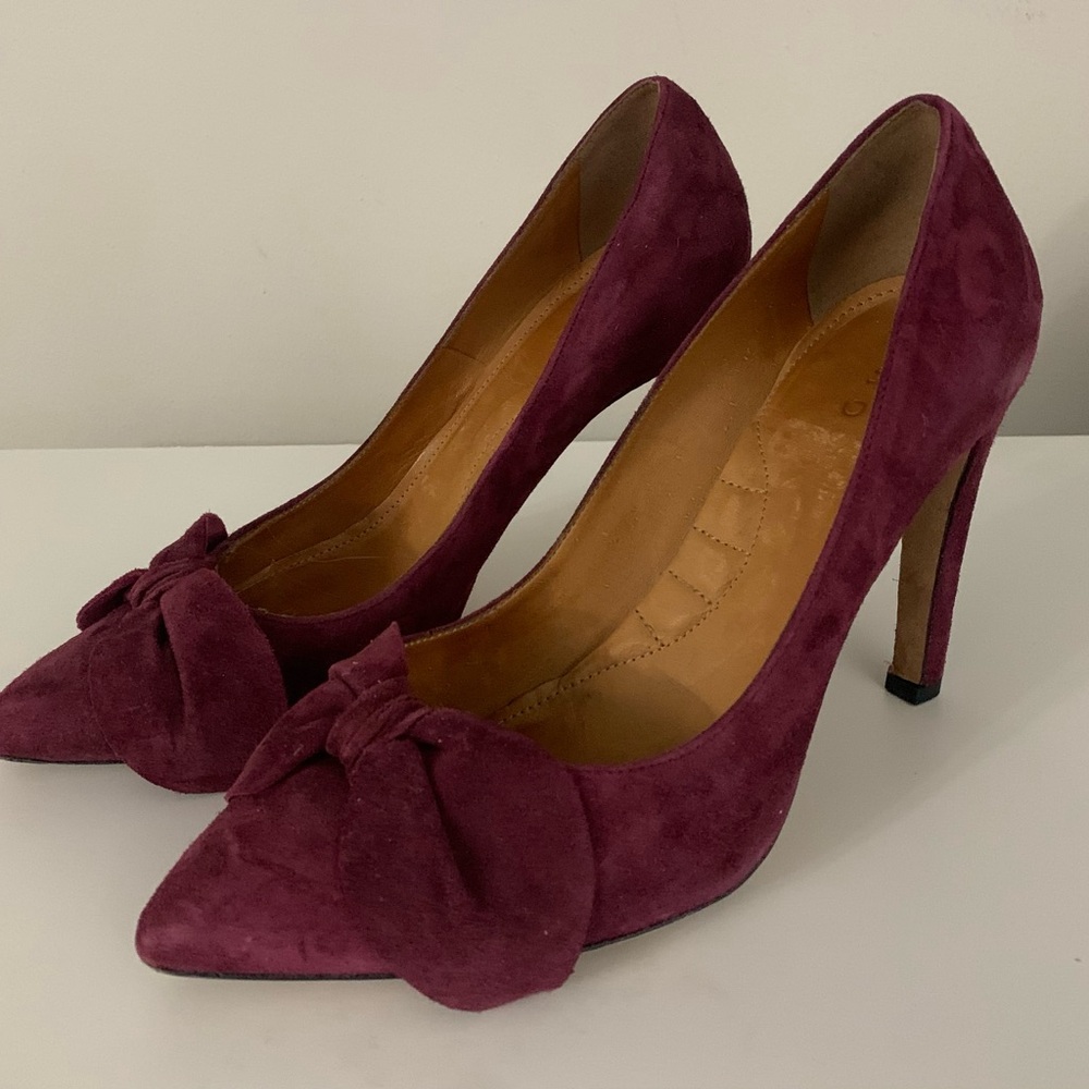 IRO Burgundy Suede Heels